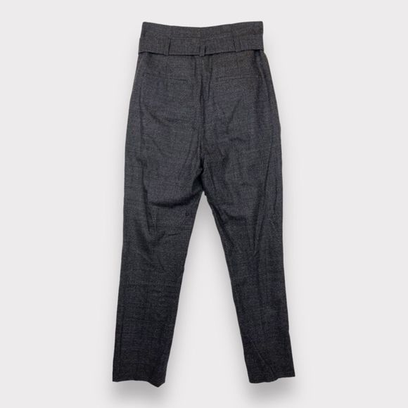 IRO Belted Gray Wool Trousers Pleated Straight Leg Pants Women's Size 36 (US 4) - Picture 6 of 13